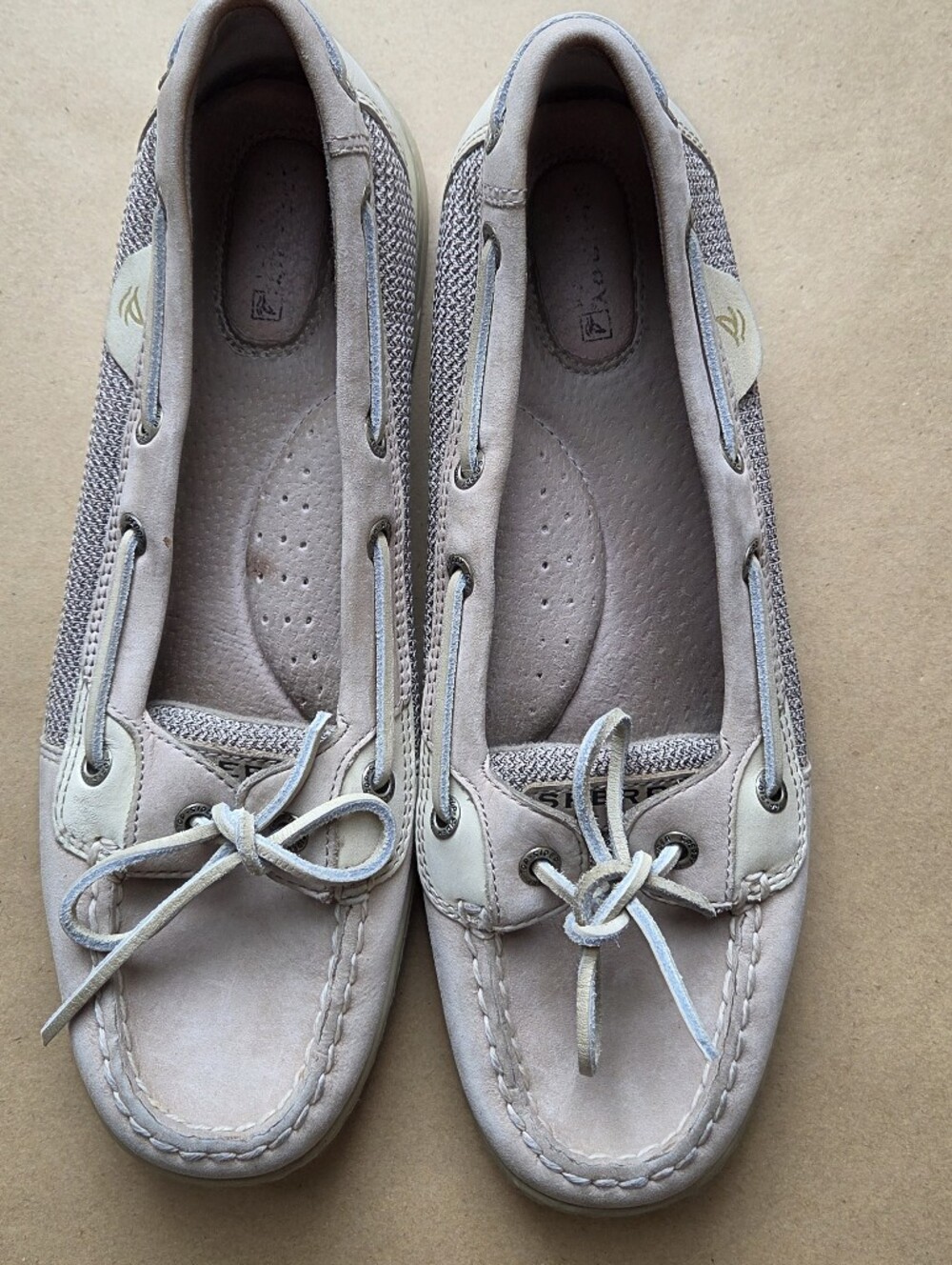 Sperry Women's Angelfish Boat Shoes With Grey & Mesh Size 9.5M